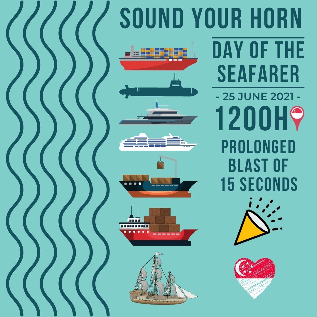 SOUNDING OF SHIPS’ HORN – A SPECIAL TRIBUTE TO SEAFARERS ON THE “DAY OF THE SEAFARER”