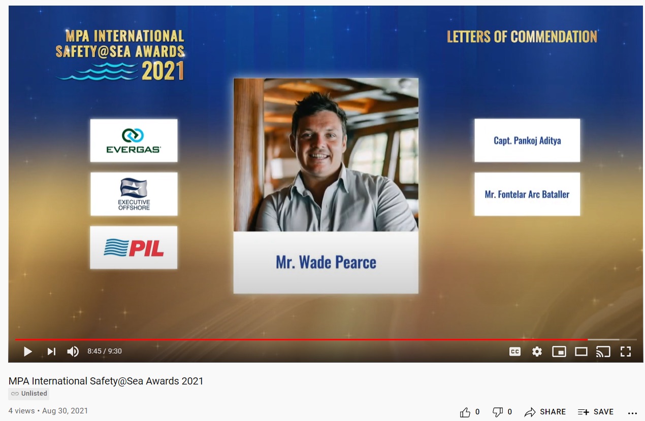 MPA International Safety@Sea Awards 2021
