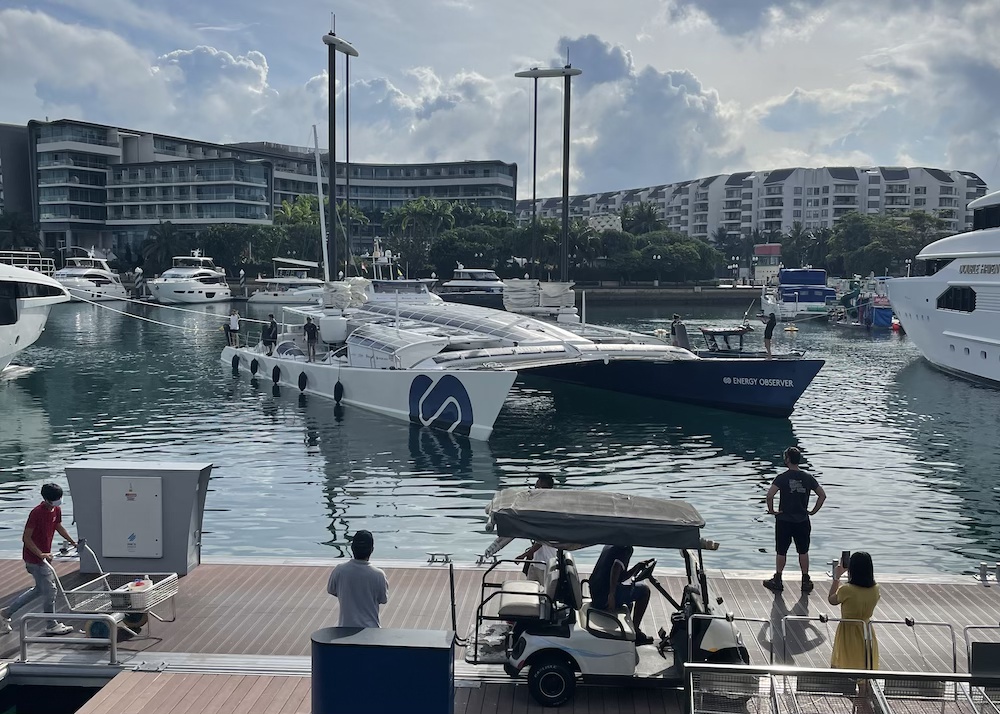 ONE15 Marina welcomes Energy Observer to Singapore