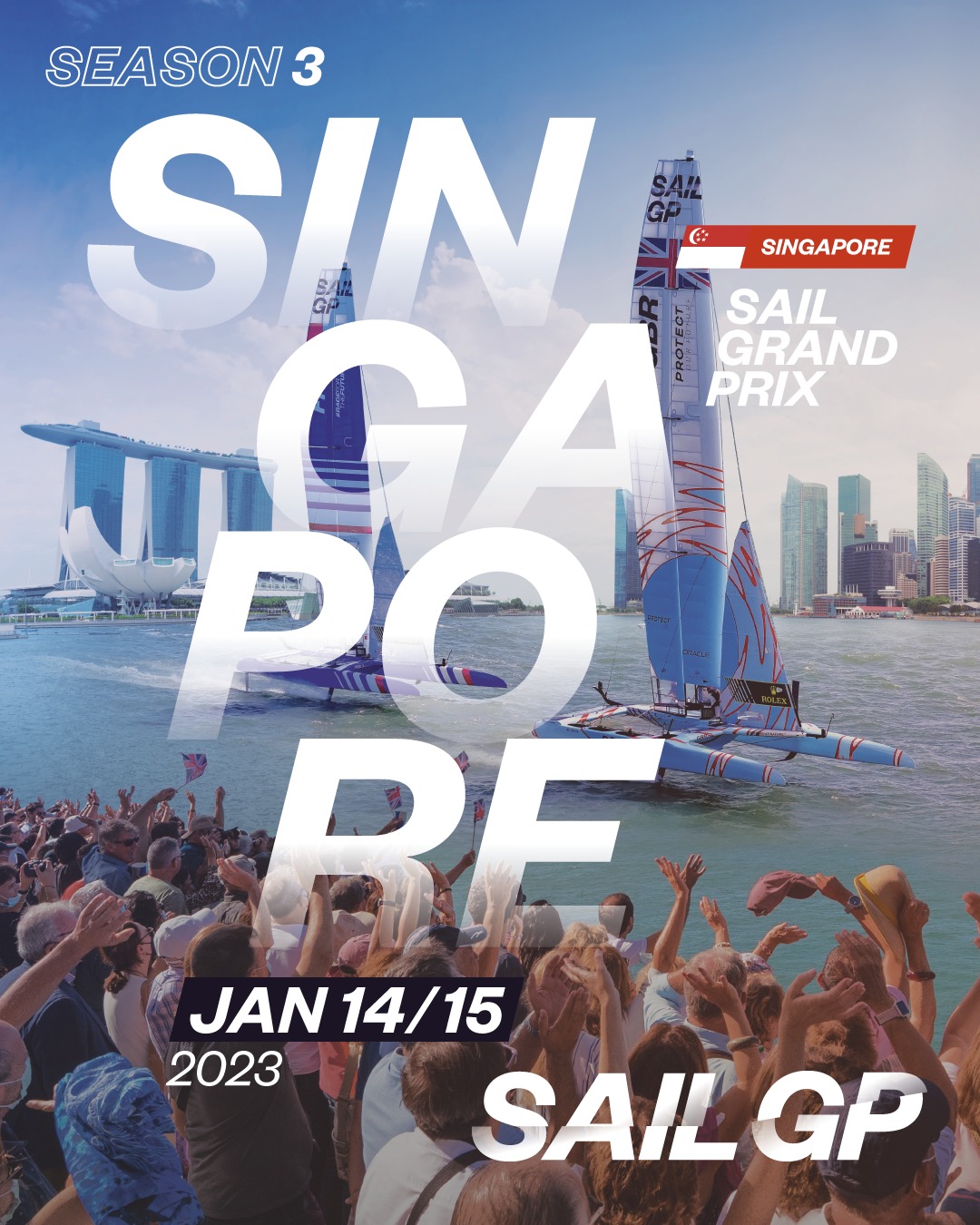 SailGP Singapore – Singapore Sail Grand Prix on January 14-15, 2023